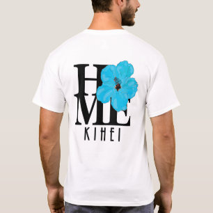 ZUHAUSE Kehei Hawaii Blue Hibiskus T-Shirt