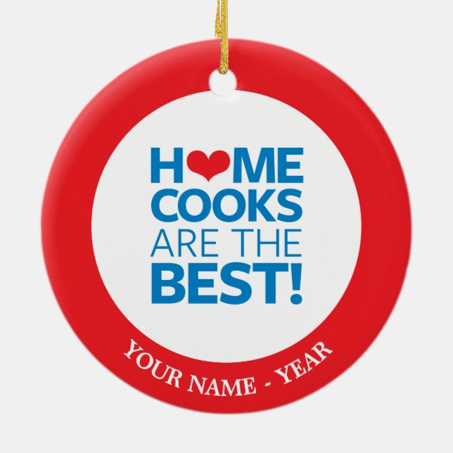 Zuhause-Köche sind das Beste Keramik Ornament (Hinten)