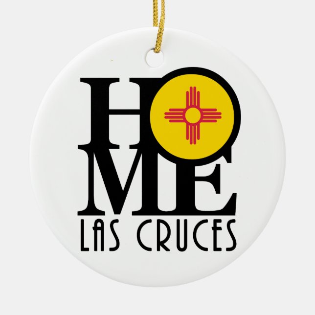 ZUHAUSE Las Cruces Keramik Ornament (Vorne)
