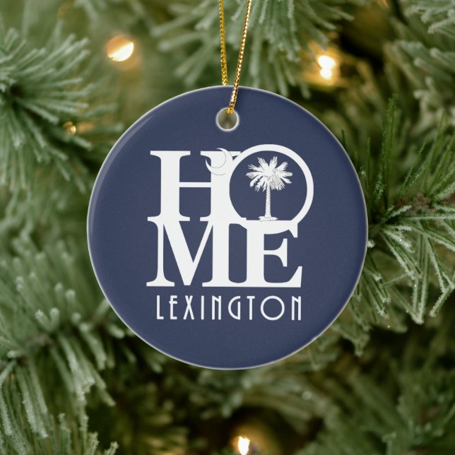 ZUHAUSE Lexington South Carolina Keramik Ornament (Baum)