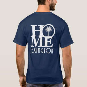 ZUHAUSE Lexington (weißer Text), Rückseite drucken T-Shirt