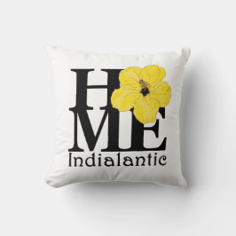 ZUHAUSE/LIEBE Indialantisches Gelb Kissen