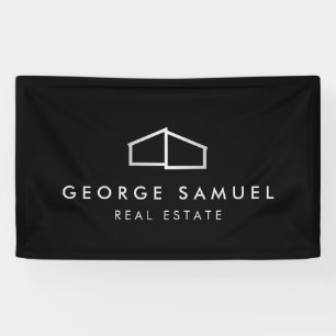 Zuhause-Logo-Realtor Schwarz & Weiß Banner
