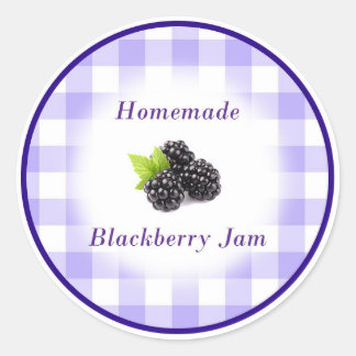 Zuhause-made BlackBerry-Konfitüre Runder Aufkleber