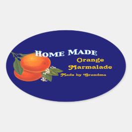 Zuhause Made Custom Orange Marmalade Stickers