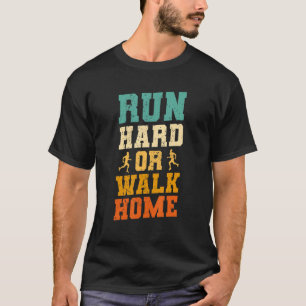 Zuhause Marathon-Marathon laufen oder laufen T-Shirt