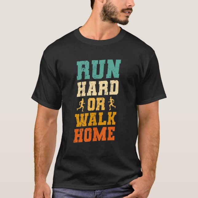 Zuhause Marathon-Marathon laufen oder laufen T-Shirt (Vorderseite)