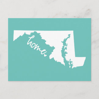 Zuhause Maryland Custom Color Postkarte
