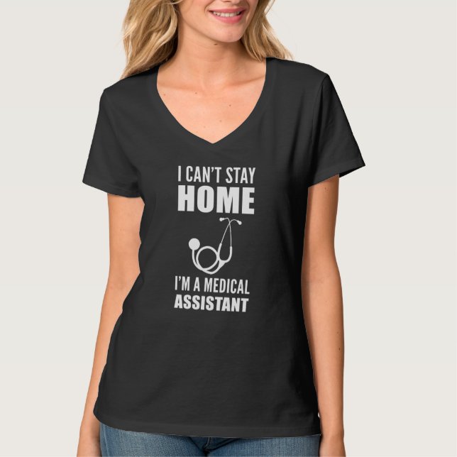 Zuhause Medical Frontliner kann nicht Bleibe werde T-Shirt (Vorderseite)