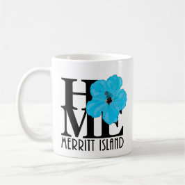 ZUHAUSE Merritt Island 11oz blauer Hibiskus Kaffeetasse