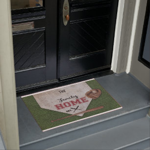 Zuhause mit dem Namen der Familie personalisiert Fußmatte