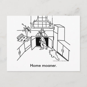 Zuhause-Moanship, Zuhause-Moaner. Postkarte