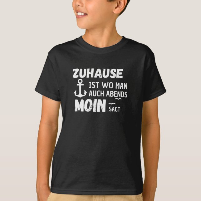 Zuhause Moin Anchor T-Shirt (Vorderseite)