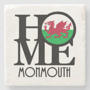 ZUHAUSE Monmouth Wales Steinuntersetzer