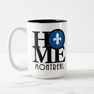 ZUHAUSE Montreal Quebec 1`5oz Zweifarbige Tasse