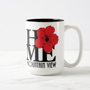 ZUHAUSE Mountain View Hawaii 15oz Zweifarbige Tasse