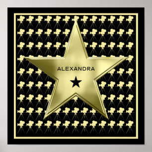 Zuhause Movie Theater Star Individuelle Name Gerah Poster