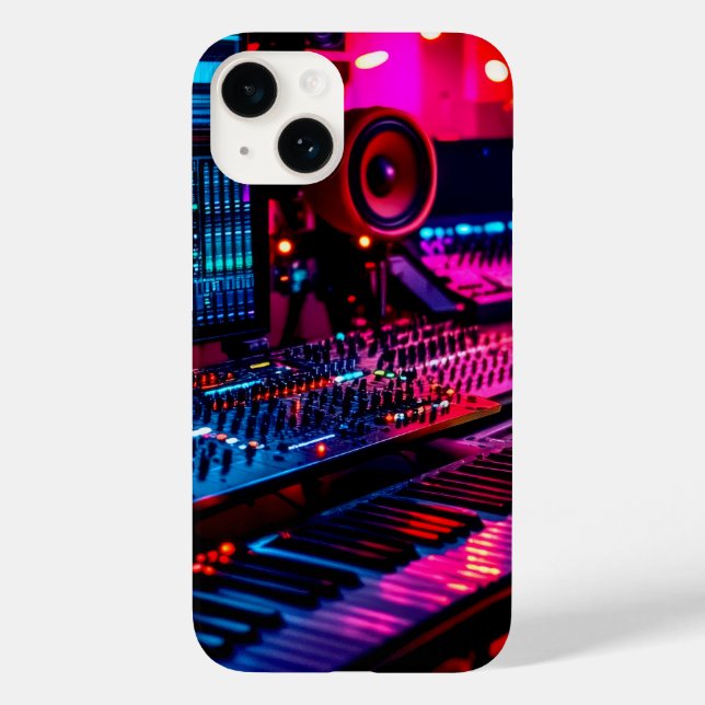 Zuhause Music Studio Case-Mate iPhone 14 Hülle (Rückseite)
