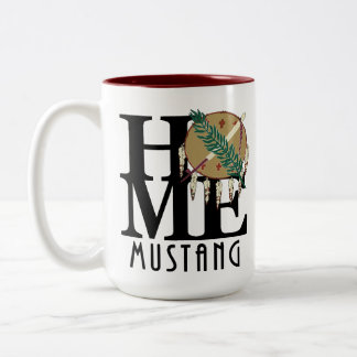 ZUHAUSE Mustang Oklahoma 15oz Zweifarbige Tasse