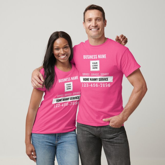 Zuhause Nanny Service QR-Logo-Sonderarbeit T-Shirt (Unisex)