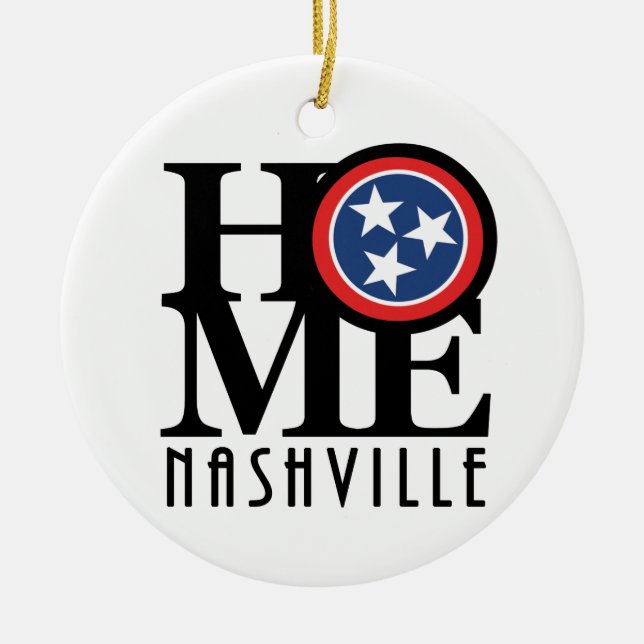 ZUHAUSE Nashville Tennessee Keramik Ornament (Vorne)
