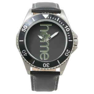 Zuhause, Neuseeland Kiwi Greenstone Muster Armbanduhr