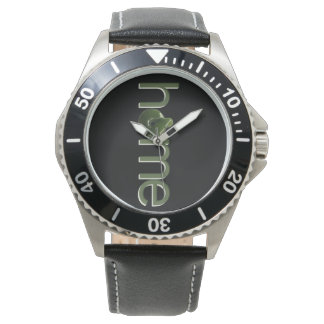 Zuhause, Neuseeland Kiwi Greenstone Muster Armbanduhr