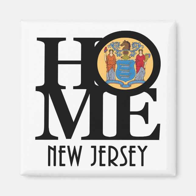 ZUHAUSE New Jersey Magnet (Vorne)