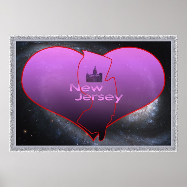 Zuhause New Jersey Poster (Vorne)