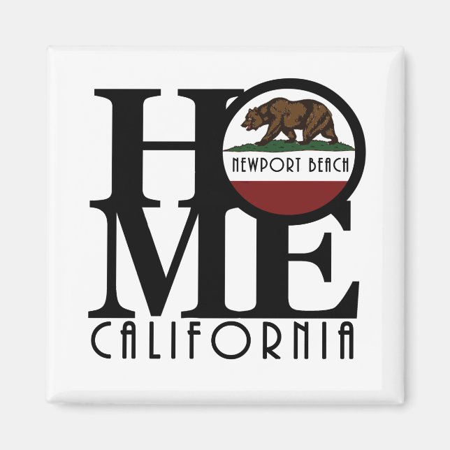 ZUHAUSE Newport Beach Magnet (Vorne)