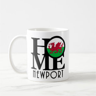 ZUHAUSE Newport Wales 11oz Kaffeetasse