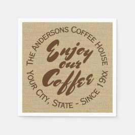 Zuhause oder Business Coffee Shop Serviette