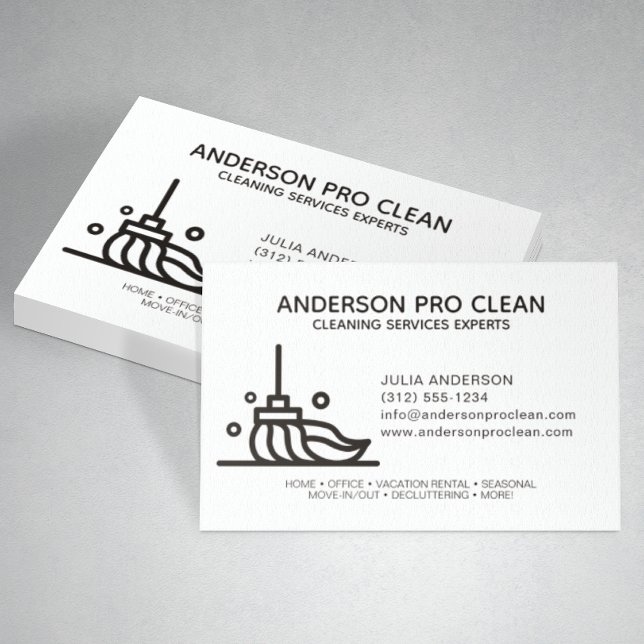 Zuhause & Office Beruflich Clearing Service Visitenkarte (Von Creator hochgeladen)