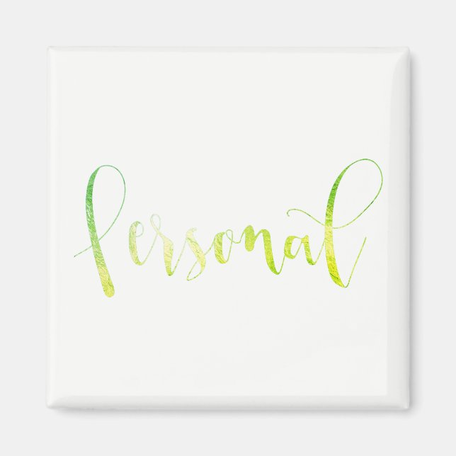 Zuhause Office Green Magnet (Vorne)