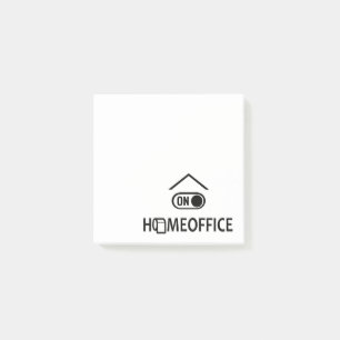 Zuhause Office on - Homeoffice on Post-it Klebezettel