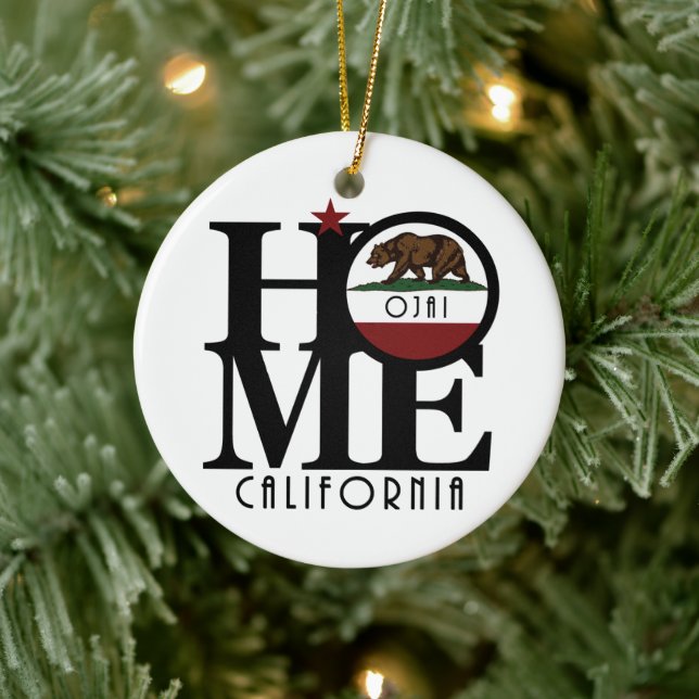 ZUHAUSE Ojai Kalifornien Keramik Ornament (Baum)