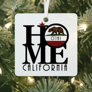 ZUHAUSE Ojai Kalifornien Ornament Aus Metall