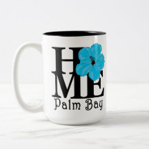 ZUHAUSE Palm Bay Blue Hibiskus 15 oz