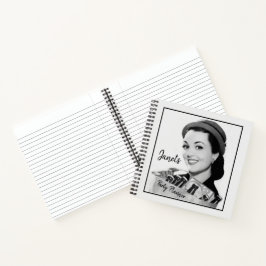 Zuhause Party Planner Niedliche Lady aus der Mitte Notizbuch