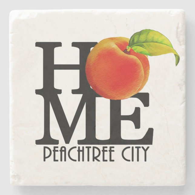 ZUHAUSE Peachtree City Georgia Steinuntersetzer (Vorderseite)