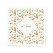 Zuhause-Pflanze in Keramik-Pools Wasserfarbmuster