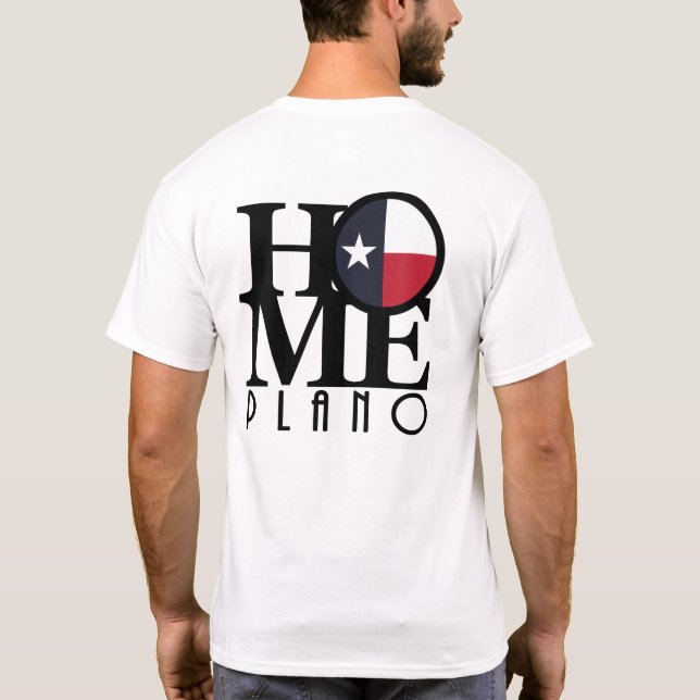 ZUHAUSE Plano Texas (Rückseite) T-Shirt (Rückseite)