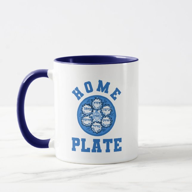 Zuhause Plate Funny Passover Tasse (Links)