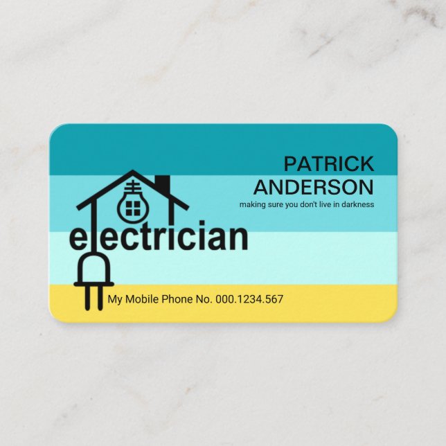 Zuhause-Plug-Schaltung für kreativen Elektro Visitenkarte (Vorderseite)