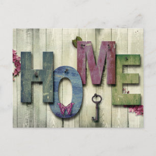 Zuhause Postkarte
