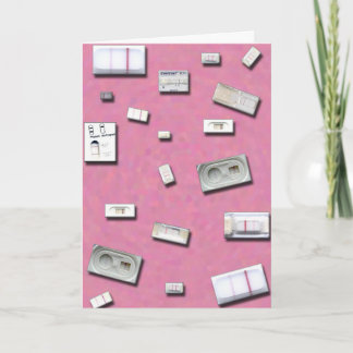 Zuhause-Prüfkarte für Schwangerschaftstests Karte