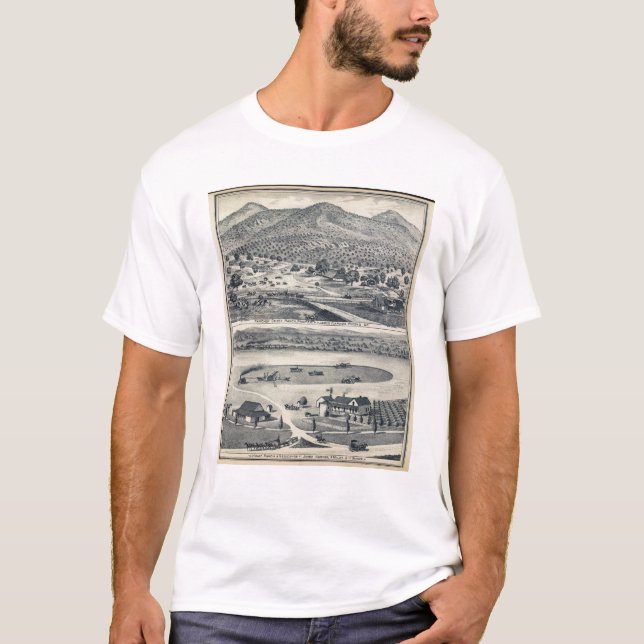 Zuhause-Ranchs in Fresno, Kalifornien T-Shirt (Vorderseite)