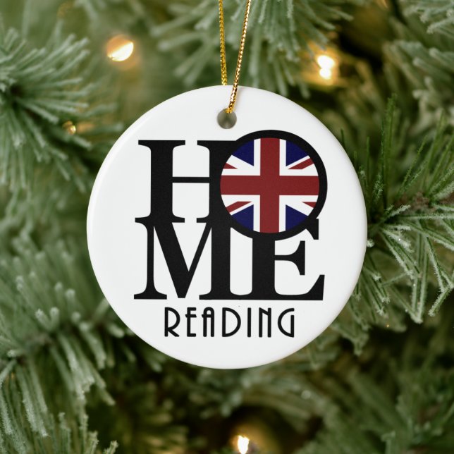 ZUHAUSE Reading England Keramik Ornament (Baum)