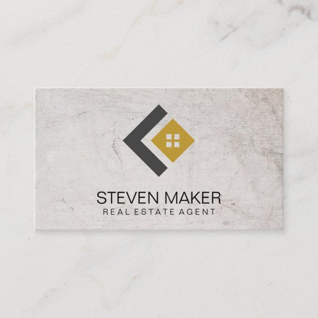 Zuhause | Real Anwesen Agent Business Card Visitenkarte (Vorderseite)