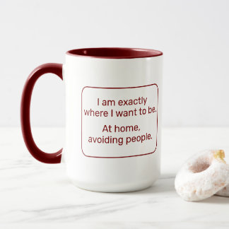 Zuhause (rechts, rot) tasse